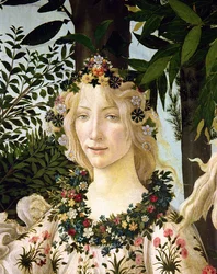 Flora, Detail aus der Primavera, ca. 1478